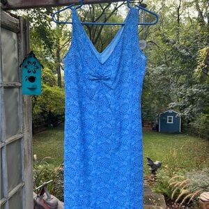 Old Navy Blue Floral Dress